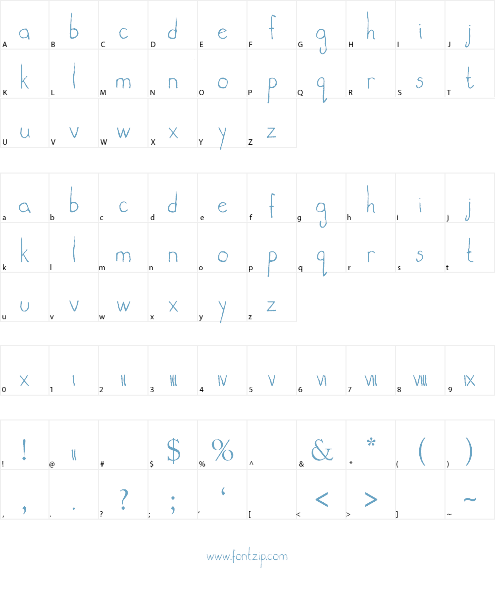 lights out Font Character